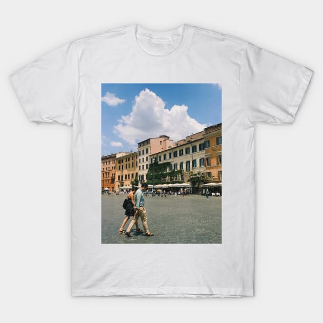 Couple in Rome - Remix T-Shirt by tessiaphoto